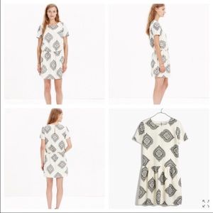 MADEWELL DROP WAIST PAISLEY DRESS