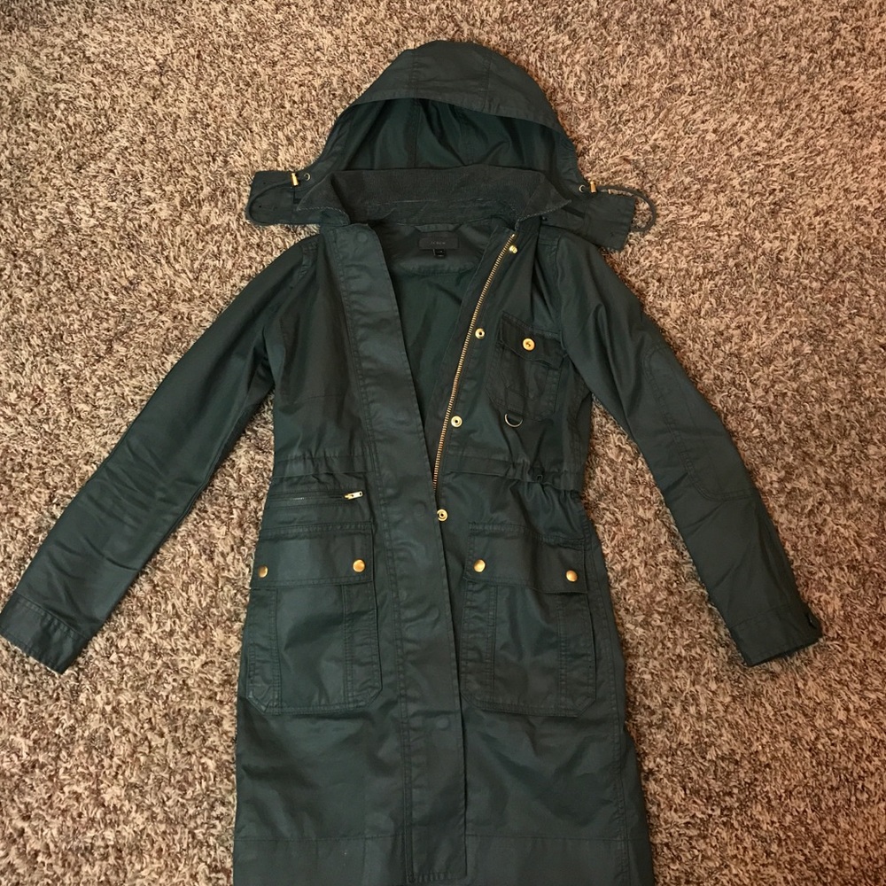 Dark green Jcrew coat