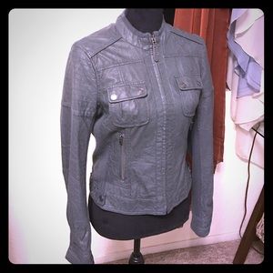 Aeropostale jacket imitation leather FREE w/bundle