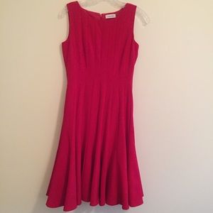 Calvin Klein Red Sleeveless Dress
