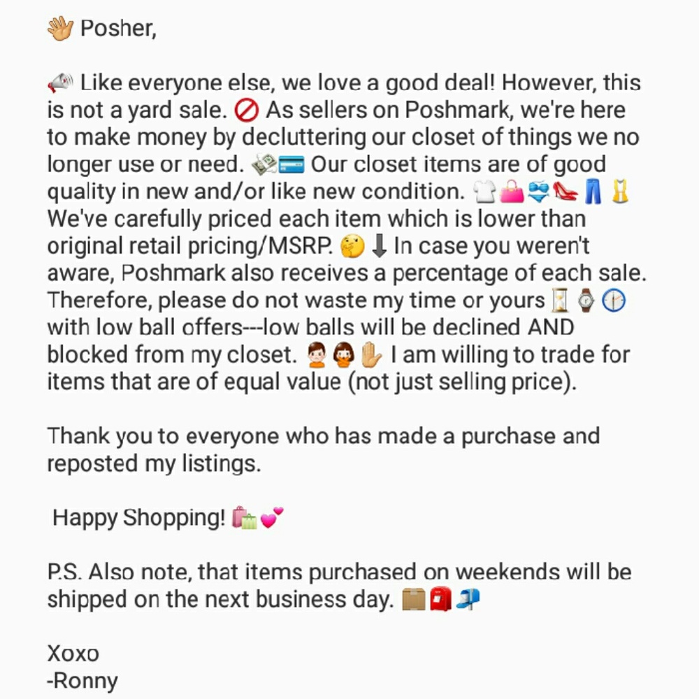 Offers and Trade Rules
