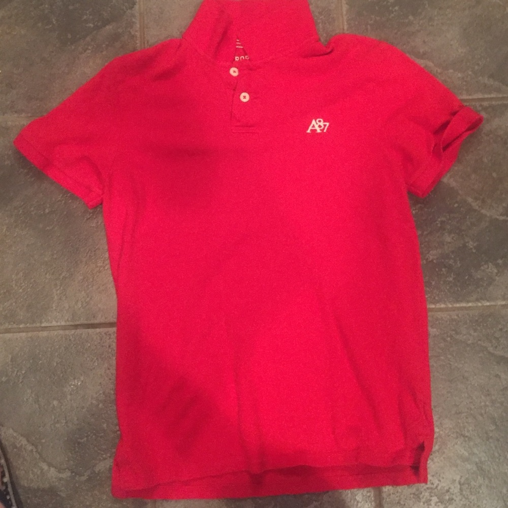 Men's Red Aeropostale Polo - sz Medium