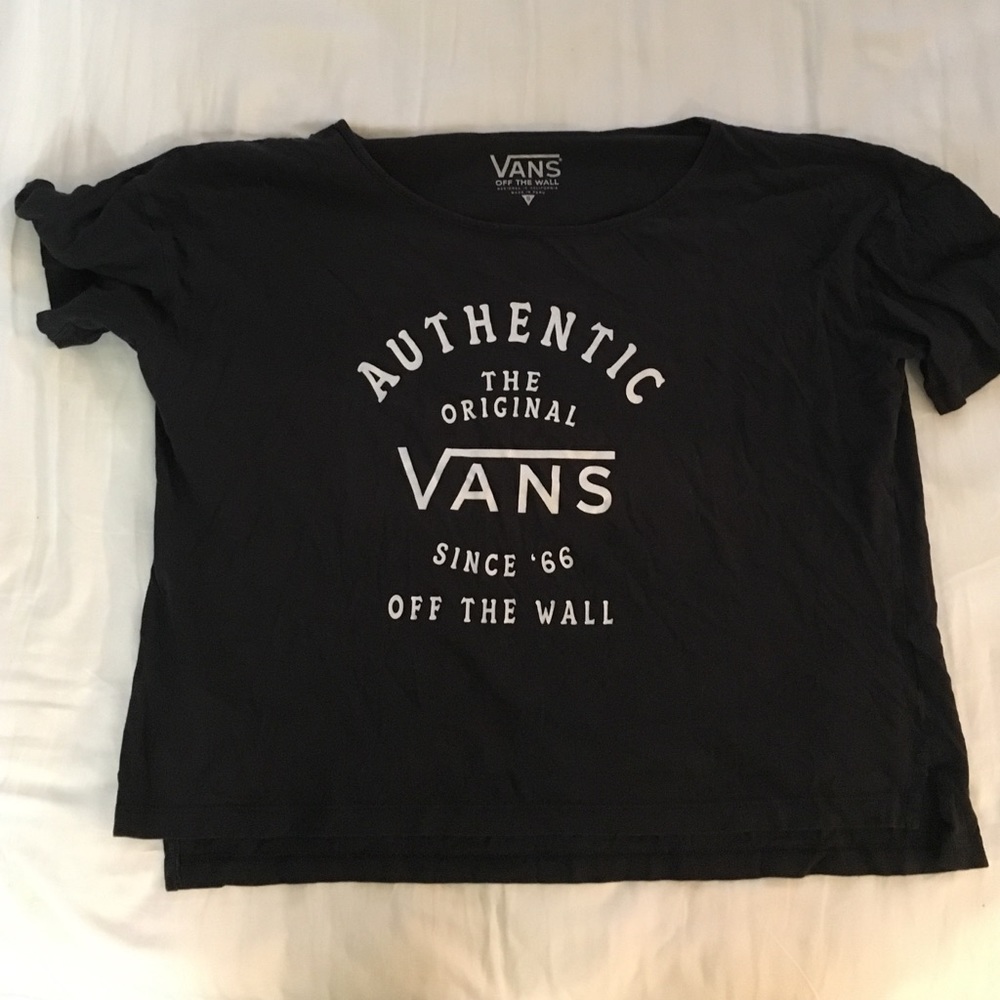 vans | t-shirt | black