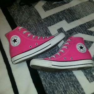 Pink High-top Converse