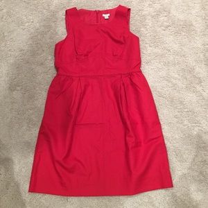 JCrew Red Shift Dress Size 10