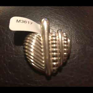 Judith Ripka sterling silver heart charm