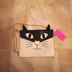 Betsey Johnson Cat Crossbody Bag