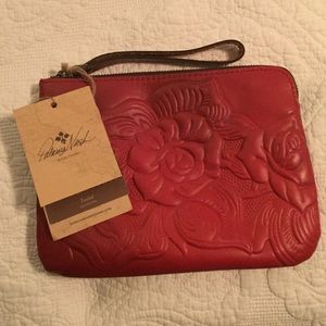 Patricia Nash Tooled collection Wristlet