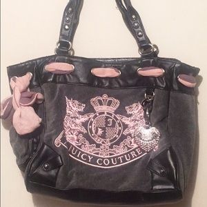 ❌SOLD❌.   PINK AND GRAY JUICY COUTURE BAG