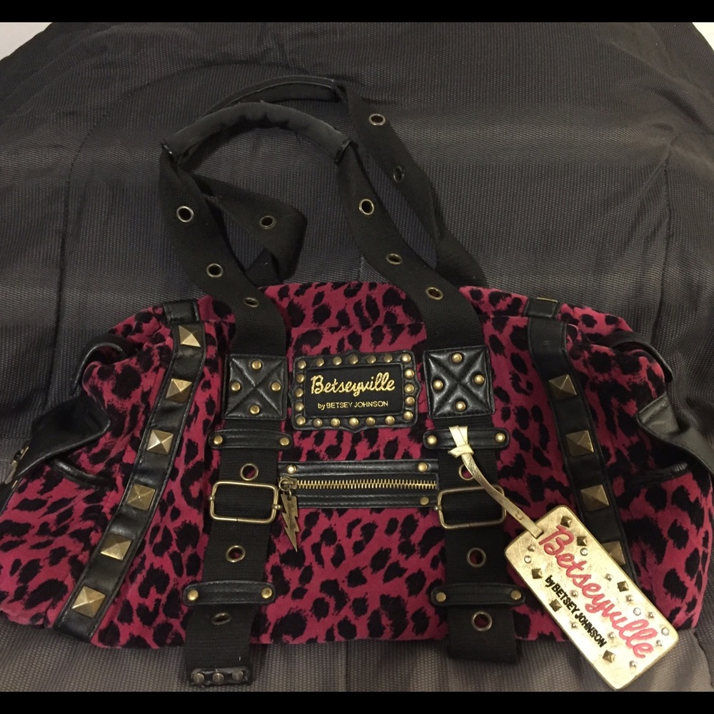 Pink Leopard Betseyville Purse