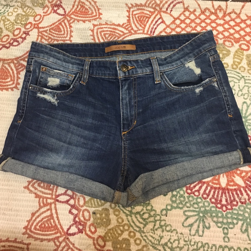 Joe's distressed denim shorts