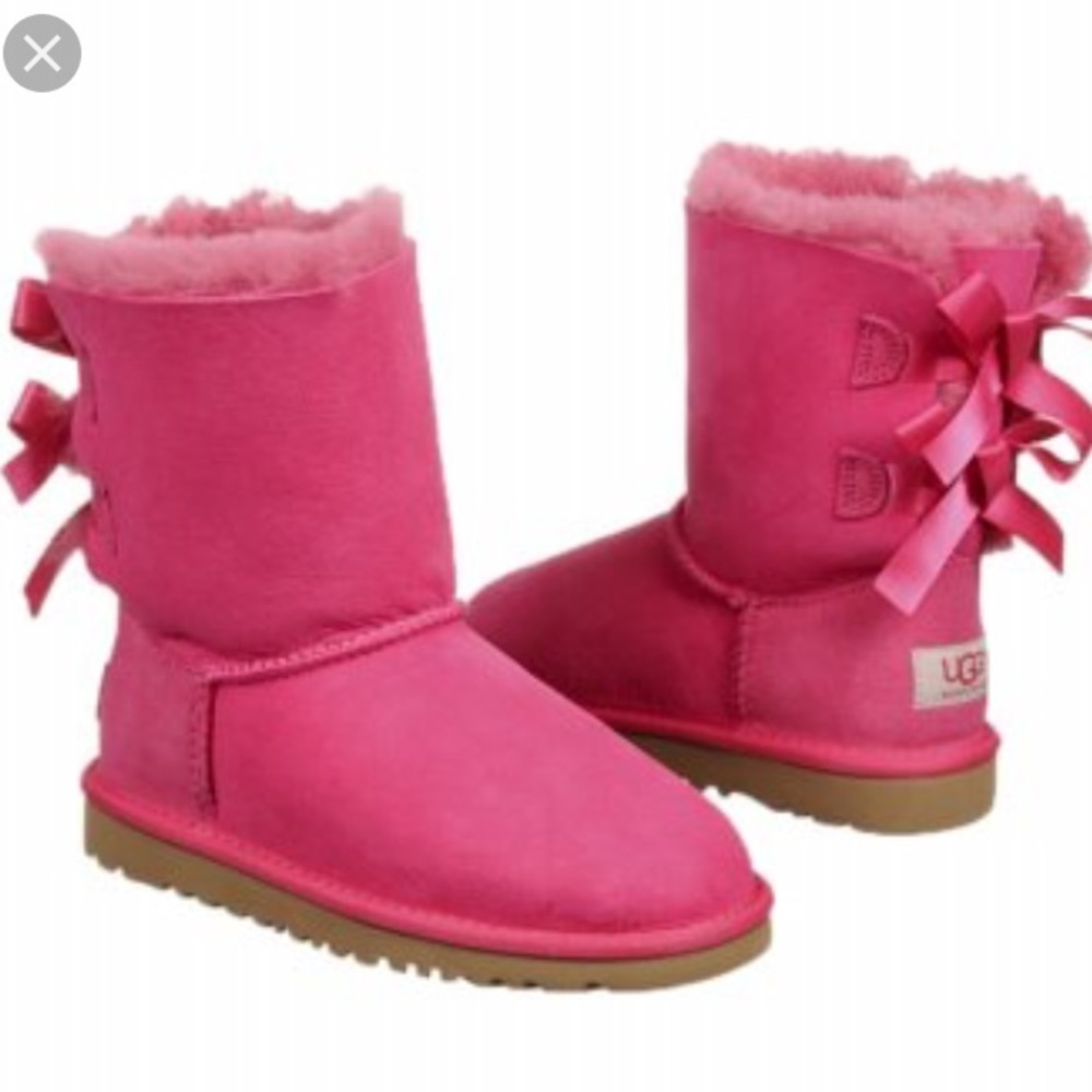 UPDATED Pink Bailey Bow UGGs