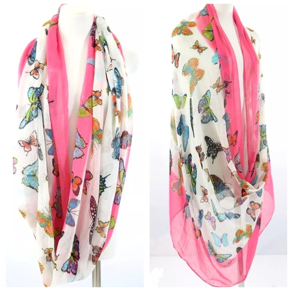 Butterfly Infinity Scarf - Picture 3 of 4