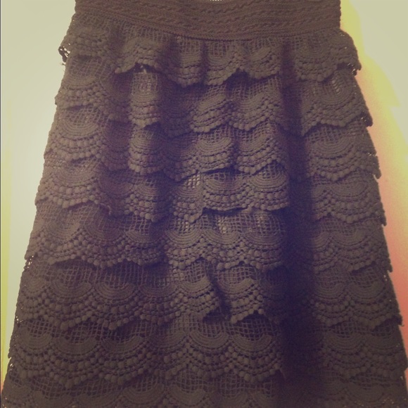 Jaipur Indian Lace Skirt with elastic waistband. - Picture 1 of 4
