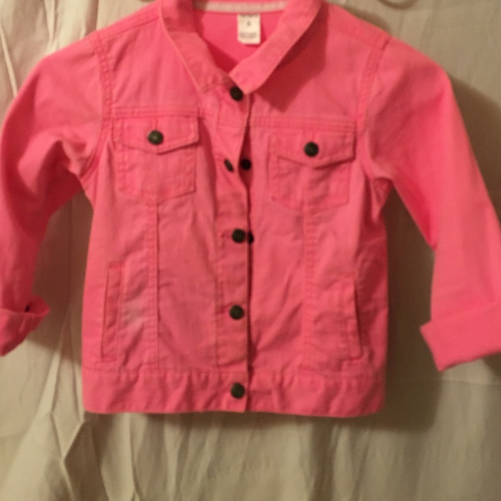 Jean jacket - hot pink