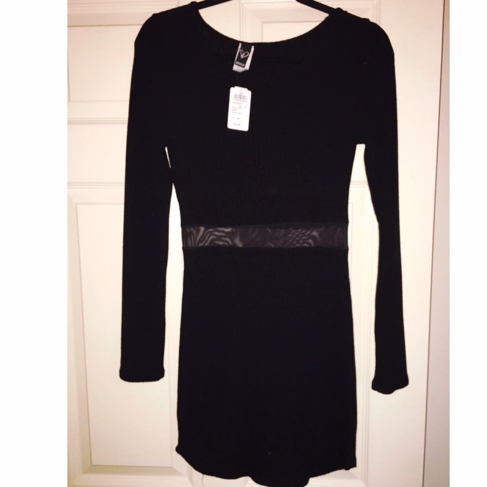Black long sleeve shirt light sweater dress