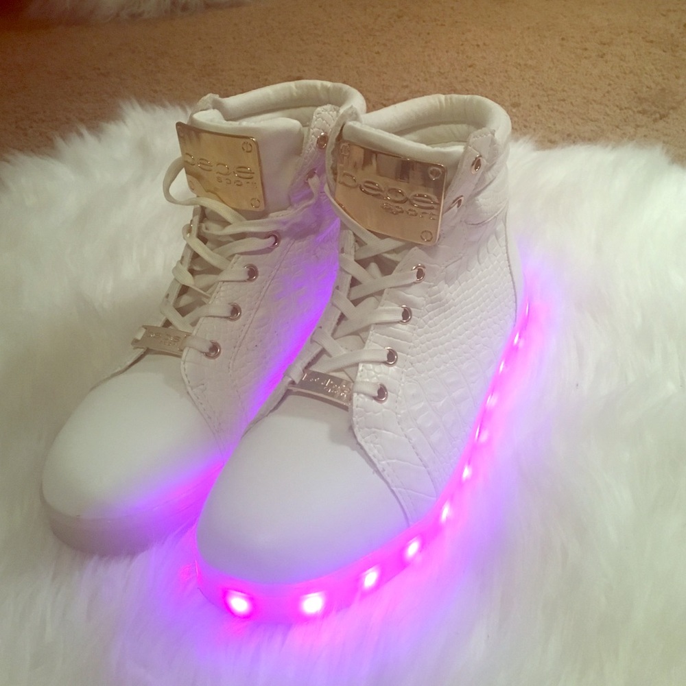 Bebe sport multi light up shoes