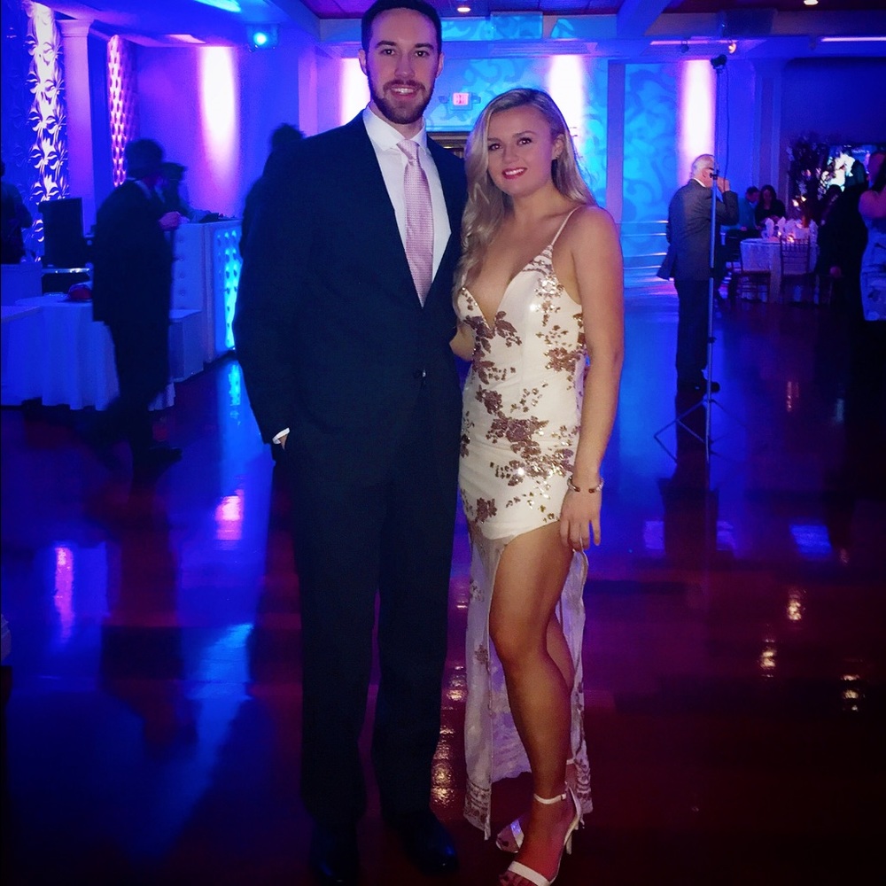 Blush & Rose Gold Formal Gown