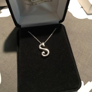 Initial "S" necklace
