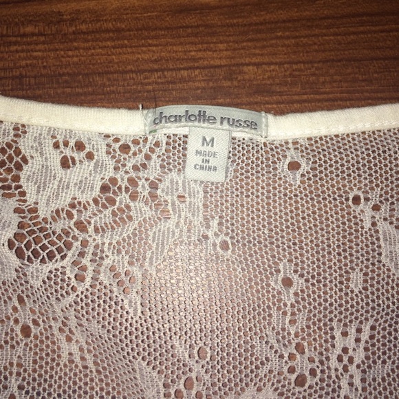 Charlotte Russe Crop Top. Size: Medium - Picture 2 of 2