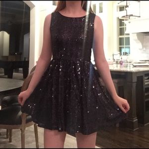 B.Darlin Sparkle Skater Dress
