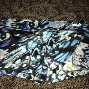 Peacock running shorts