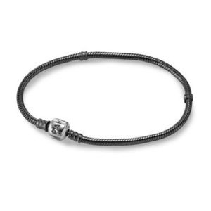 Pandora Oxidized Silver Charm Bracelet