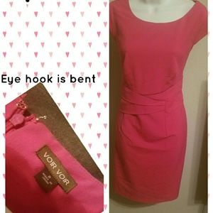 Womens pink voir voir dress!