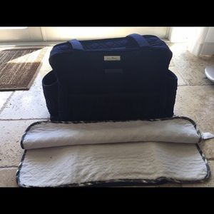 Vera Bradley Classic Navy Stroll Around Baby Bag
