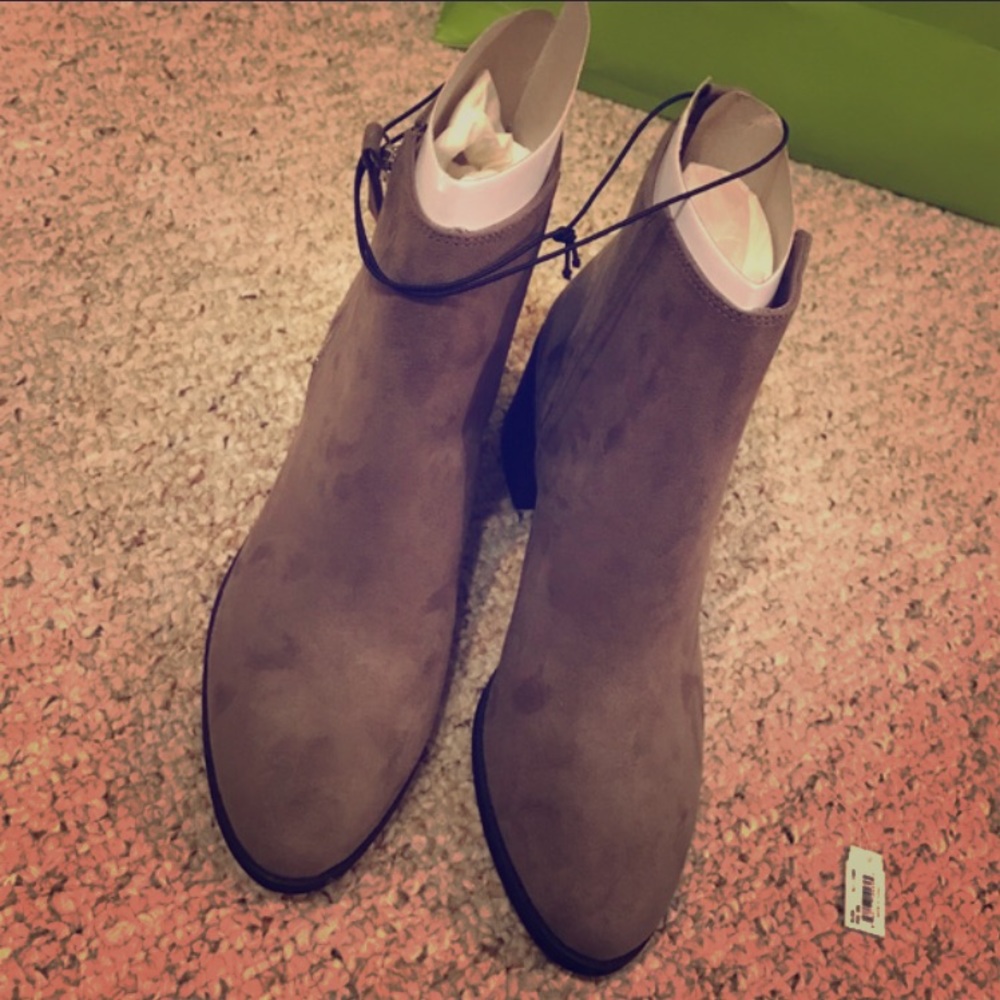 Suede booties