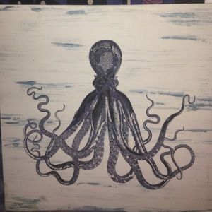 Large Octopus Canvas