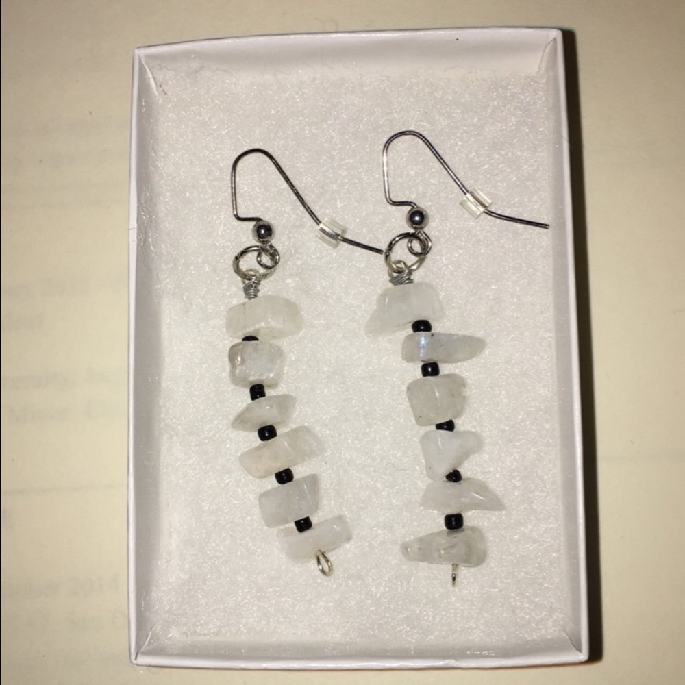 Handmade rock earrings never worn