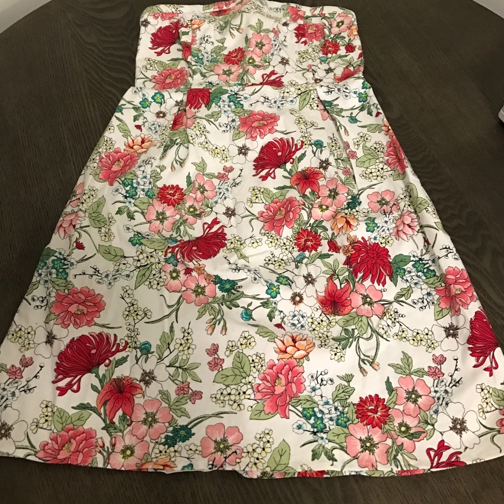 Old Navy Strapless Floral Dress Sz 10