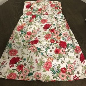 Old Navy Strapless Floral Dress Sz 10