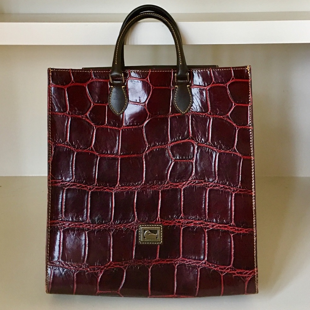 Dooney & Bourke Embossed Croc Briefcase/Laptop Bag