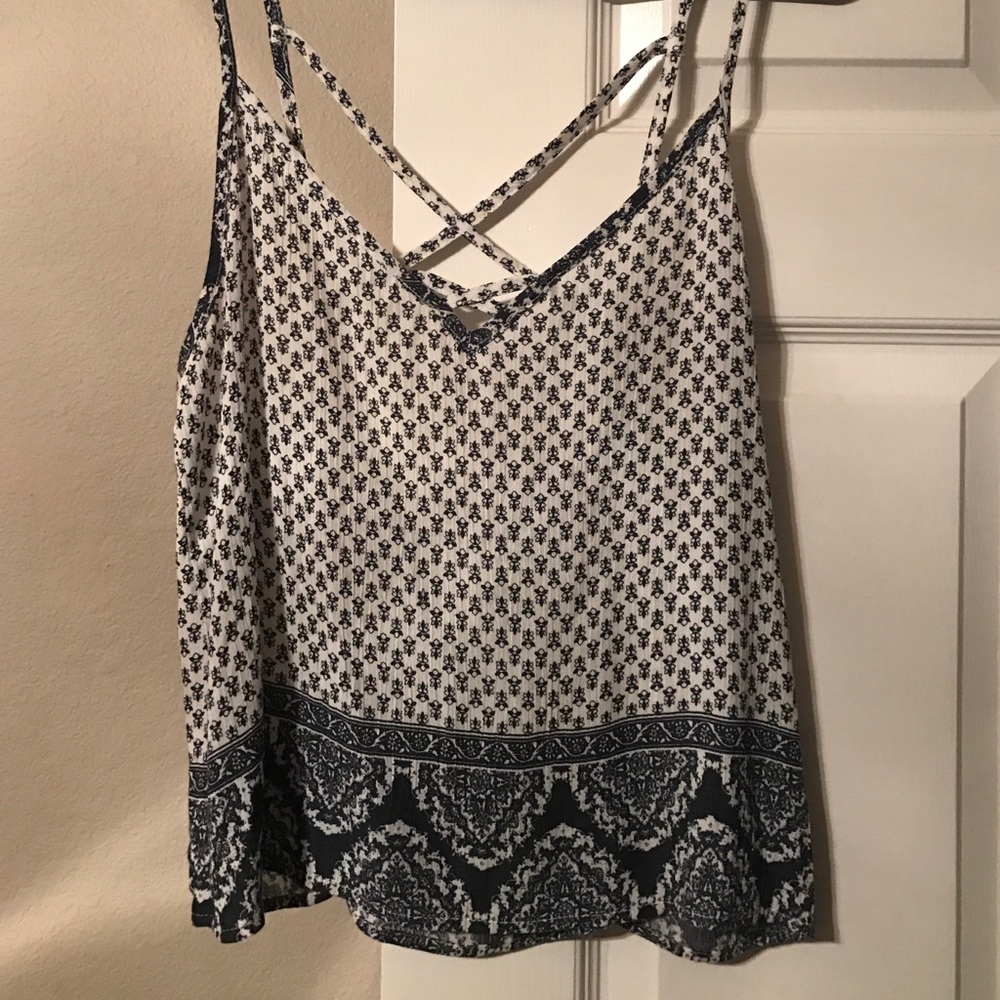 white detailed top