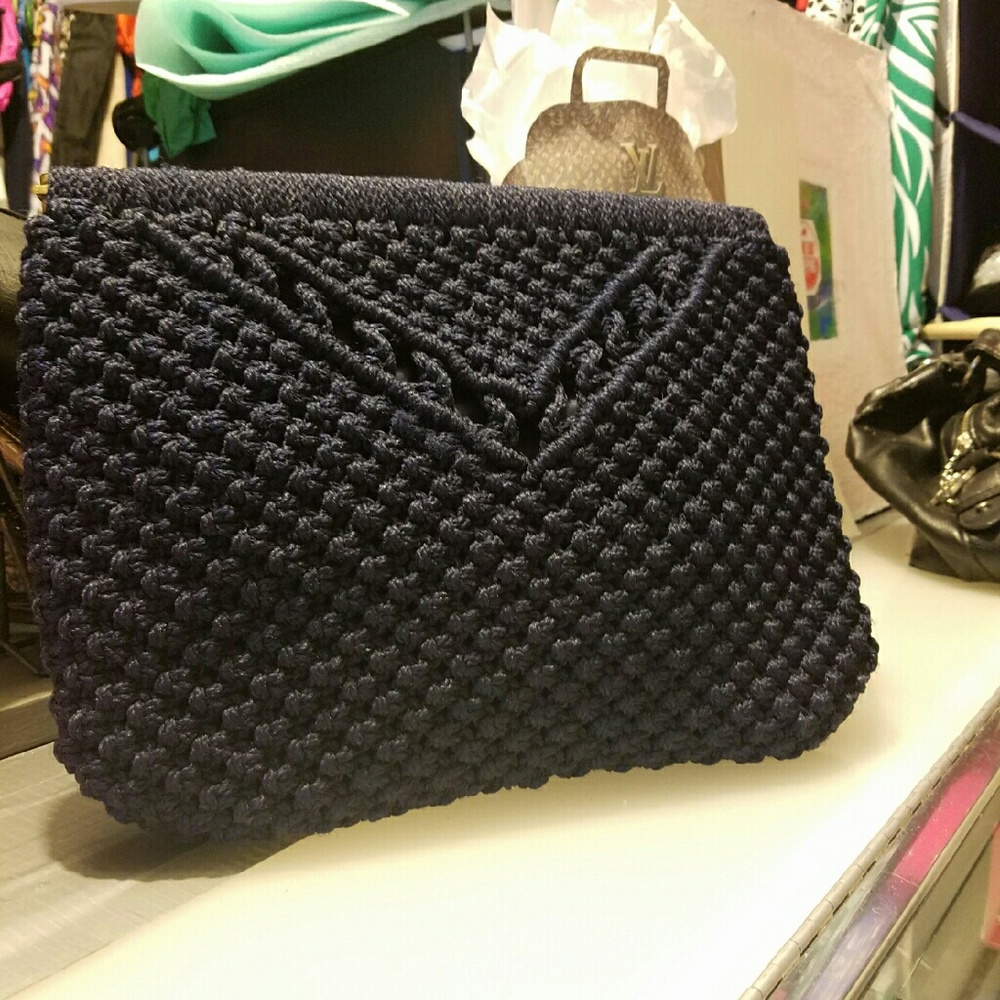 Beautiful crocheted clutch