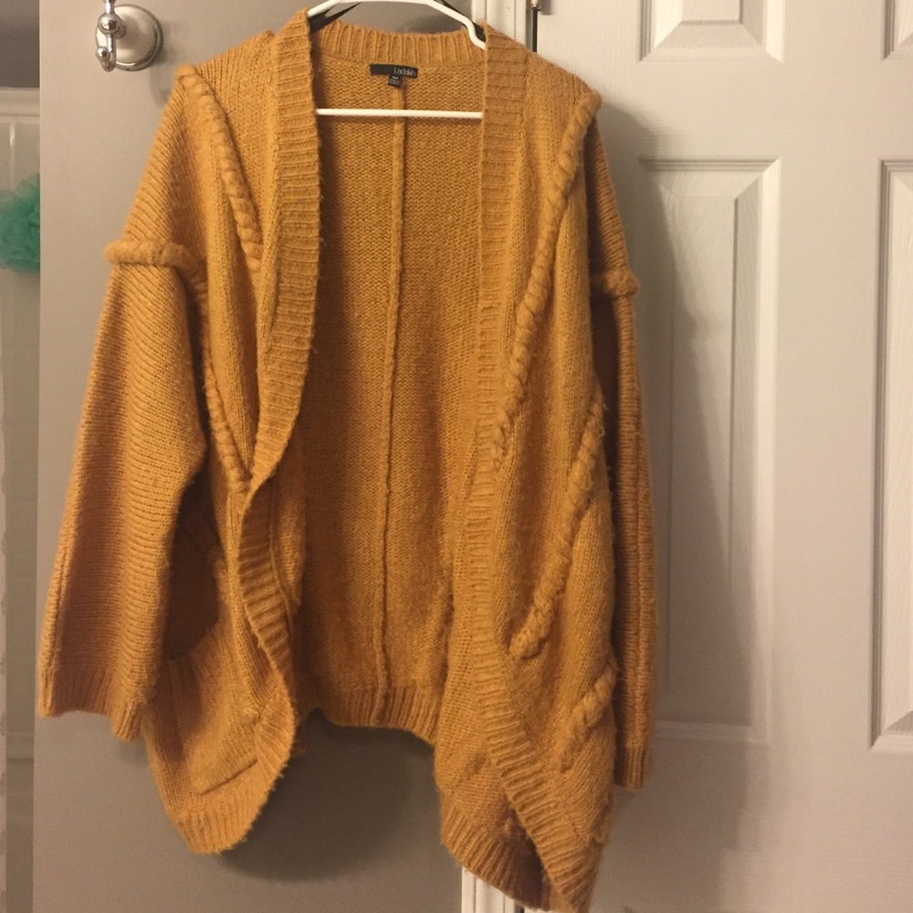 Mustard Urban Outfitters Ladakh Knitted Cardigan