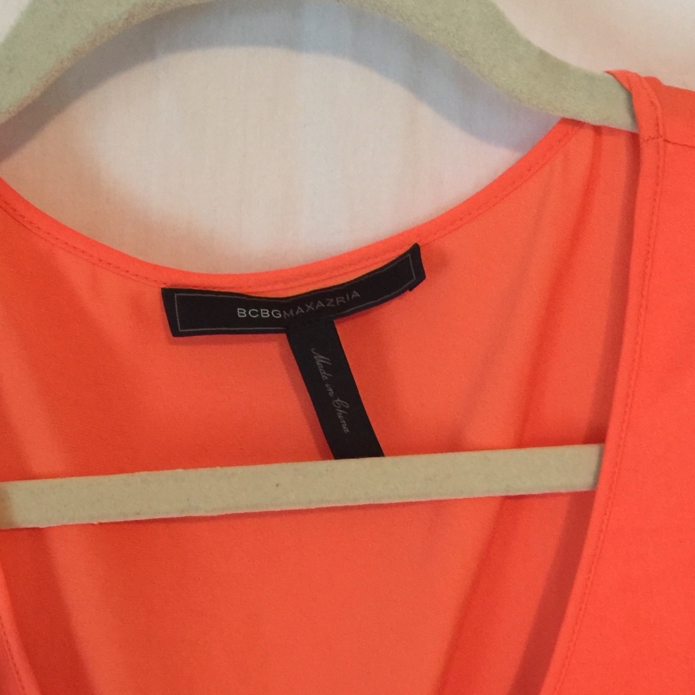 Tangerine Float Layered Silk Top: Bcbg - image 3