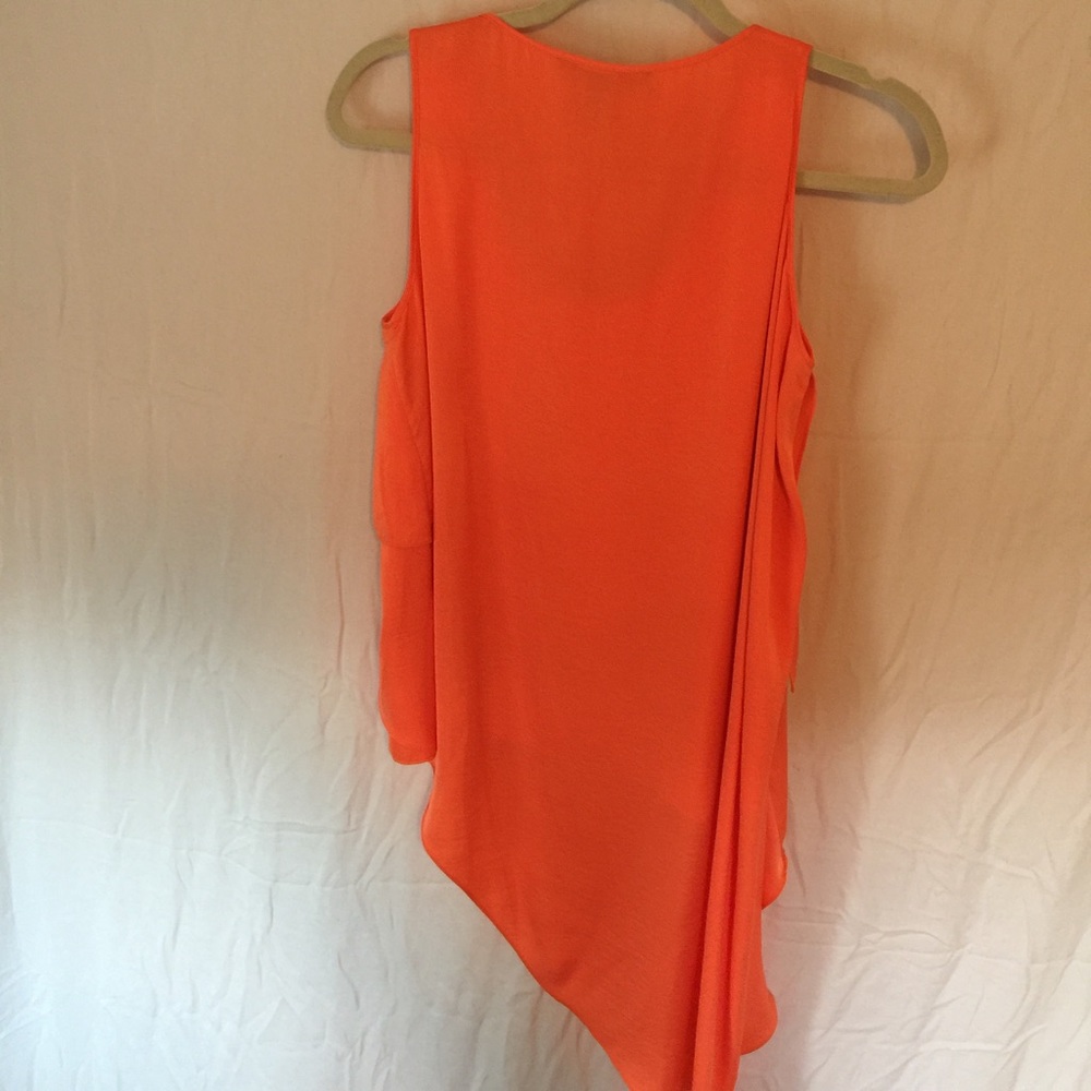 Tangerine Float Layered Silk Top: Bcbg - image 4