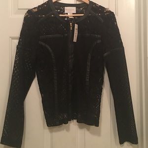Lace Moto Jacket
