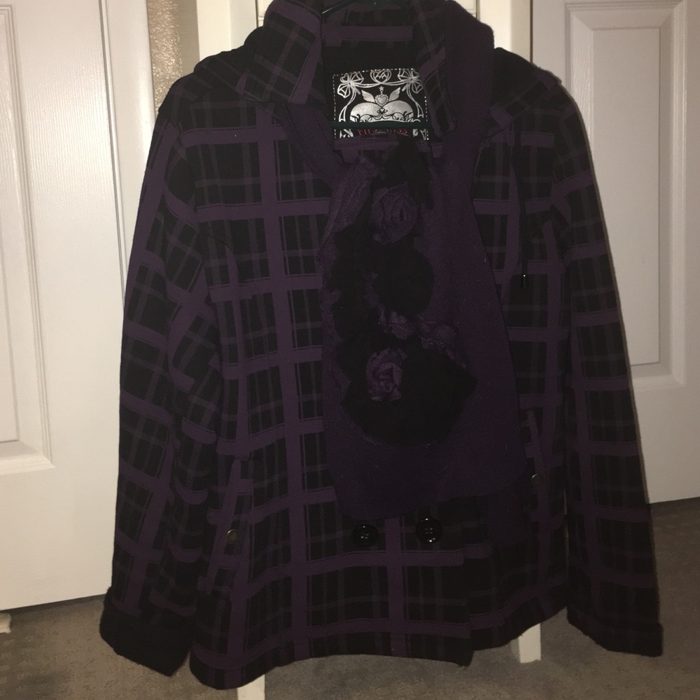 Purple/black jacket