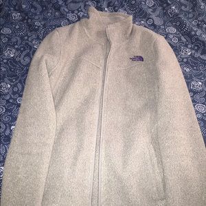 Gray North Face Women's Full Zip