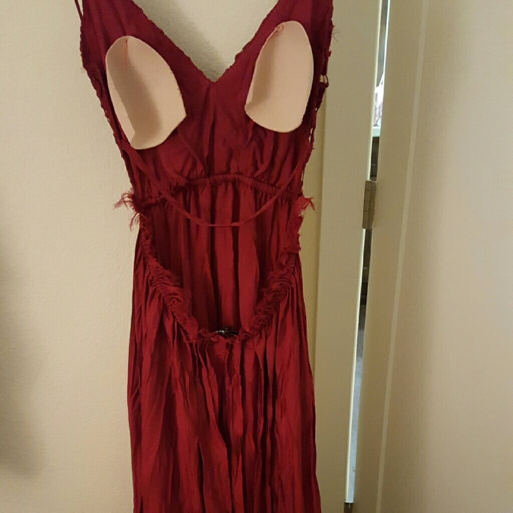 Lulu burgundy long dress - Picture 2 of 6