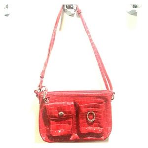 BRAND NEW! Hot pink alligator print purse!