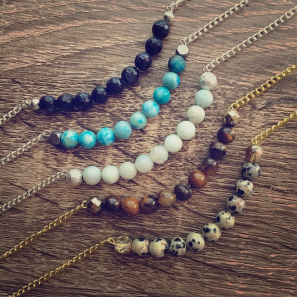🇺🇸 Handmade Stone Necklaces - Picture 1 of 3
