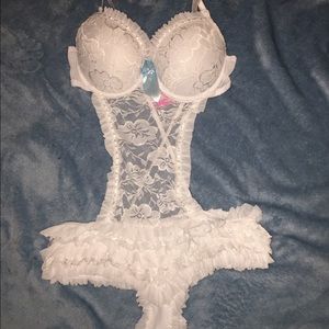 White Lingerie Bodysuit
