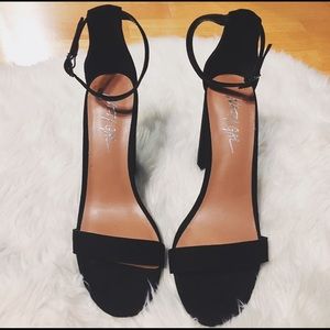 Nasty Gal Take the Strap Vegan Suede Heel NWOT