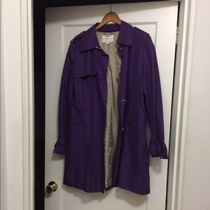 Purple Banana Republic Trench Coat