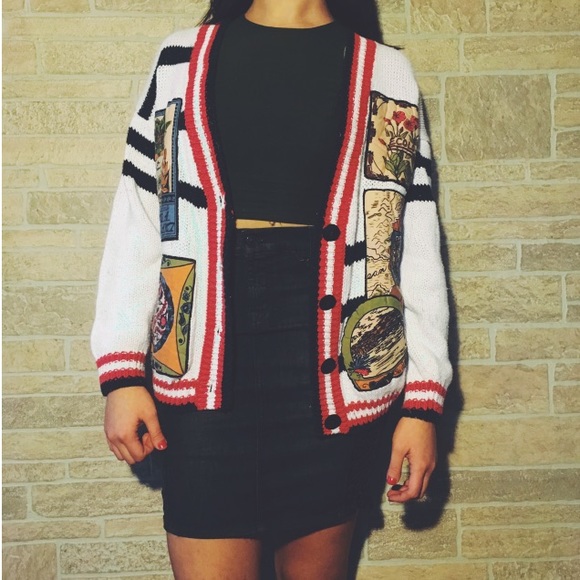 Sweaters - PRICE DROP Retro Patched Cardigan